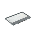 Hinged cover for adjustable floor box or service cover in concrete or raised floor for 8 elements grey Simon 500 Cima