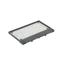 Hinged cover for adjustable floor box or service cover in concrete or raised floor for 8 elements graphite Simon 500 Cima