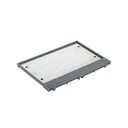Hinged cover for adjustable floor box or service cover in concrete or raised floor for 12 elements grey Simon 500 Cima