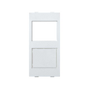 Straight plate for information sockets without shutters for 1, 2 or 3 RJ45 ports Siemon® CT series with 1 double socket white Simon Cima
