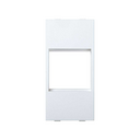 Adapter plate for 1 mechanism Simon K45 with vertical clipping of 1 double element white Simon Cima
