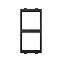 Adapter plate for 2 mechanisms Simon 27 Play of 1 double element graphite Simon Cima