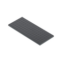 Flush trim cover for adjustable floor box or registry cover double element gray Simon Cima