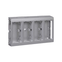 Customized surface wall box Cima Pro of 4 double elements aluminum Simon Cima Pro