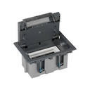 Adjustable floor box for 1 double element for installation in pavement floor gray Simon Cima