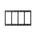 Installation frame for flush-mounted assembly block CIMA Classic for 4 double positions gray Simon CIMA