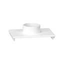 Surface wall box adapter Cima Classic for tube entry or cable gland of 15 mm diameter white Simon Cima