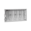 Flush-mounted housing Cima Pro of 4 double elements for flush-mounted wall frame Cima Pro of 4 double elements Simon Cima