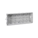 Flush-mounted box for integrated installation CIMA Classic for 6 double outlets when installed in a drywall Simon CIMA