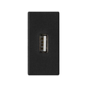 Разъем USB 2.0 Тип А "мама" модуль K45 узкий цвета графит Simon K45