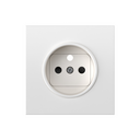 Cover for french socket white matte Simon 360