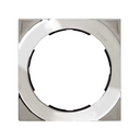 Frame square for 1 element chrome Simon 88