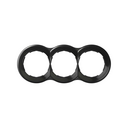 Cadre rond pour 3 éléments graphite Simon 88