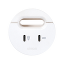 Kit Flash 60 consisting of USB Type C Dock including 1x HDMI + LAN + 3x USB Type A, USB charger Type C 20W and grommet (cable outlet) white Simon 400