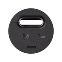 Kit Flash 60 consisting of USB Type C Dock including 1x HDMI + LAN + 3x USB Type A, USB charger Type C 20W and grommet (cable outlet) black Simon 400