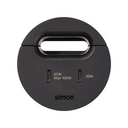 Kit Flash 60 composé du chargeur USB type C de 100W (répartis entre 65W et 30W si connectés en même temps) et sortie de câblage noir Simon 400