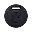 Kit Flash 90 french-belgian socket with "retractable cover", USB Type C Dock including 1x HDMI+LAN+3x USB Type A, USB charger Type C 20W and grommet (cable outlet) black Simon 400