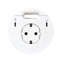 Kit Flash 90 schuko power socket with "retractable cover", USB Type C Dock including 2x HDMI+LAN+3x USB Type A, USB charger Type C 20W and grommet (cable outlet) white Simon 400