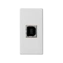 Разъем USB 2.0 Тип В "мама" модуль K45 узкий белого цвета Simon K45