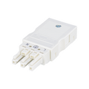 3-pole female quick-connect cable connector with white connection, Wago Winsta Midi type