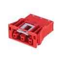3-pole female flush-mount quick connector, red, Wago Winsta Midi type
