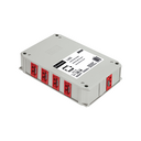 Caja distribuidora de 1 circuito estabilizado (SAI) de 1 entrada de 3 polos con figura Wago Winsta Midi y 9 salidas de 3 polos