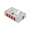 Caja distribuidora de 1 circuito estabilizado (SAI) de 1 entrada de 3 polos con figura Wago Winsta Midi y 10 salidas de 3 polos