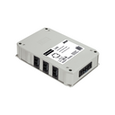 Distribution box with 1 standard circuit, 1 x 5-pole input Wago Winsta Midi type and 6 x 3-pole outputs and 1 x 5-pole output