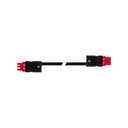 Cabo de ligação fêmea-macho 3P tipo Wago Winsta, cabo RZ1-K 1,5 mm², 4 m, conector vermelho