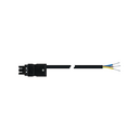 Female-free end connection cable 3P Wago Winsta type, RZ1-K cable 1.5 mm², 2 m, black connector