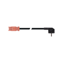 Female-Schuko connection cable 3P compatible with Wieland GST18i type, RZ1-K cable 1.5 mm², 2 m, red connector