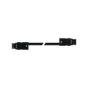 Female-male connection cable 3P Wago Winsta type, RZ1-K cable 2.5 mm², 2 m, black connector