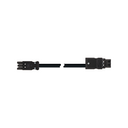 Female-male connection cable 3P compatible with Wieland GST18i - Wago Winsta type, RZ1-K cable 2.5 mm², 2 m, black connector