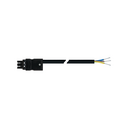 Female-free end connection cable 3P Wago Winsta type, RZ1-K cable 2.5 mm², 2 m, black connector