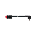 Female-Schuko connection cable 3P Wago Winsta type, RZ1-K cable 2.5 mm², 2 m, red connector