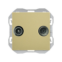 R/TV+SAT signal socket outlet end bronze Simon 270