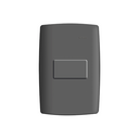 Placa cega 4x2 com suporte grafite Simon 30