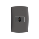 Conjunto de 1 conector RJ11 4 fios 1 placa de 1 posto 4x2 com suporte grafite Simon 30