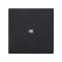 Tecla con visor para pulsador con función luminosa de 1 elemento negro Simon K45