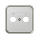 Plate for inductive R/TV sockets aluminium Simon 31