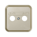 Plate for inductive R/TV/SAT sockets champagne Simon 31