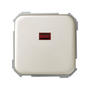 Single-pole switch 10AX 250V~ with built-in pilot light and fast terminal connection system champagne Simon 31