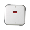 Double-pole switch 16AX 250V~ with built-in pilot light and screw terminal connection system aluminium Simon 31