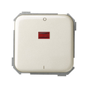 Double-pole switch 16AX 250V~ with built-in pilot light and screw terminal connection system champagne Simon 31