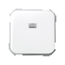 Conmutador 10 AX 250V~ con luminoso incorporado y sistema de embornamiento rápido blanco Simon 31