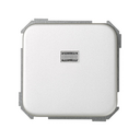 2-way switch 10AX 250V~ with built-in light and fast terminal connection system aluminium Simon 31