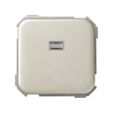 2-way switch 10AX 250V~ with built-in light and fast terminal connection system champagne Simon 31
