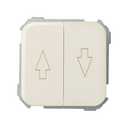 Set of 2 push buttons for blinds 10A 250V~ with latching system ivory Simon 31