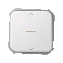 Switch for blinds 10A 250V~ with 3 positions: up, down and stop aluminium Simon 31