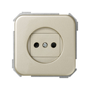 Two-pole socket outlet 16A 250V~ with safety device and screw terminal connection champagne Simon 31